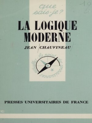cover image of La Logique moderne